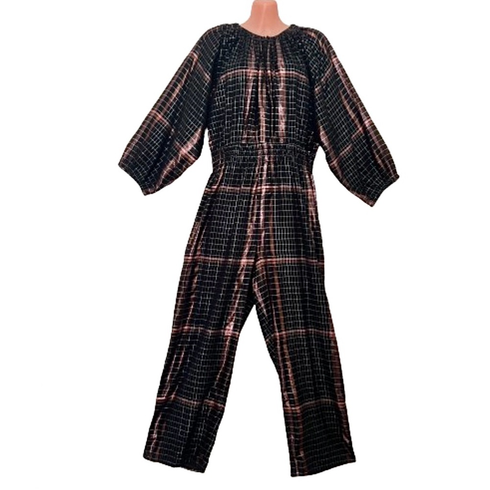 Apiece Apart Quincy Metallic Jumpsuit Onesie Formal Party Mobwife - Picture 6 of 16